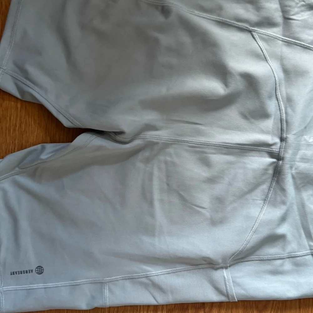 adidas Originals Light Blue Bike Shorts - Picture 4 of 6
